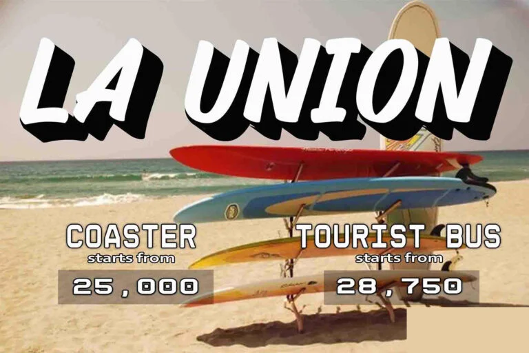 Bus for Rent from Manila to La Union