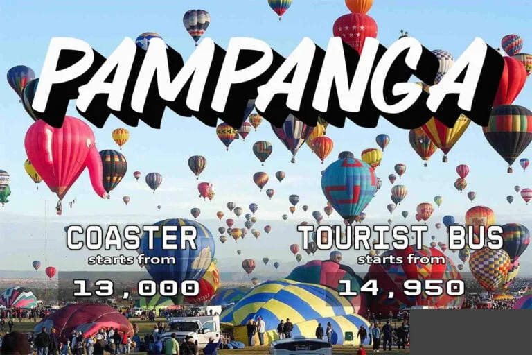 Bus for Rent from Manila to Pampanga