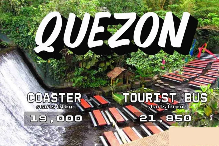 Bus rental price from Manila to Quezon